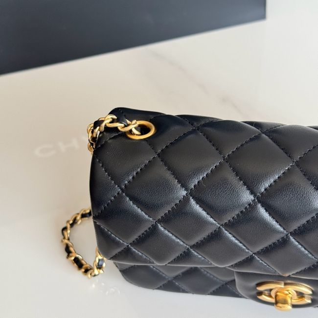 Chanel SMALL FLAP BAG sheepskin AS1787 black Chanel SMALL FLAP BAG sheepskin AS1787 black