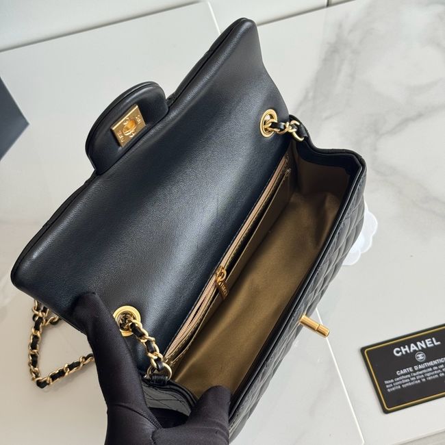 Chanel SMALL FLAP BAG sheepskin AS1787 black Chanel SMALL FLAP BAG sheepskin AS1787 black