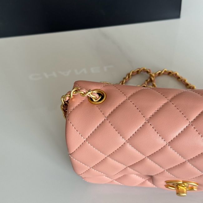 Chanel SMALL FLAP BAG sheepskin AS1787 pink Chanel SMALL FLAP BAG sheepskin AS1787 pink