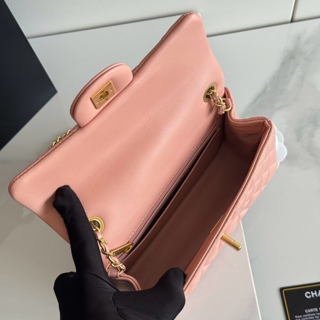 Chanel SMALL FLAP BAG sheepskin AS1787 pink Chanel SMALL FLAP BAG sheepskin AS1787 pink