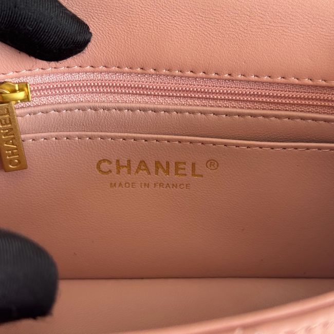 Chanel SMALL FLAP BAG sheepskin AS1787 pink Chanel SMALL FLAP BAG sheepskin AS1787 pink