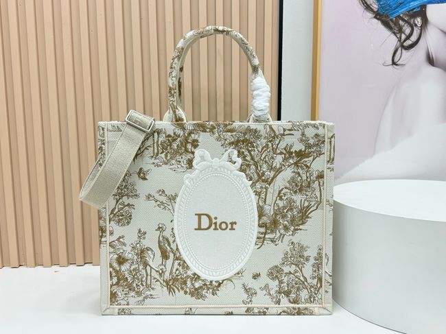 Large Dior Book Tote Cannage Embroidery M1349OEQ-1 Large Dior Book Tote Cannage Embroidery M1349OEQ-1
