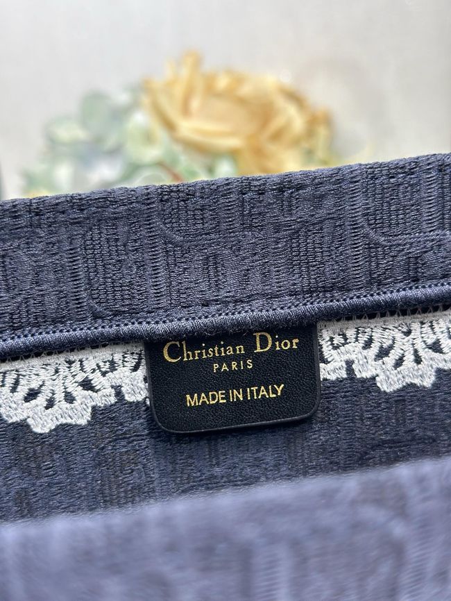 Large Dior Book Tote Cannage Embroidery M1349OEQ-10 Large Dior Book Tote Cannage Embroidery M1349OEQ-10