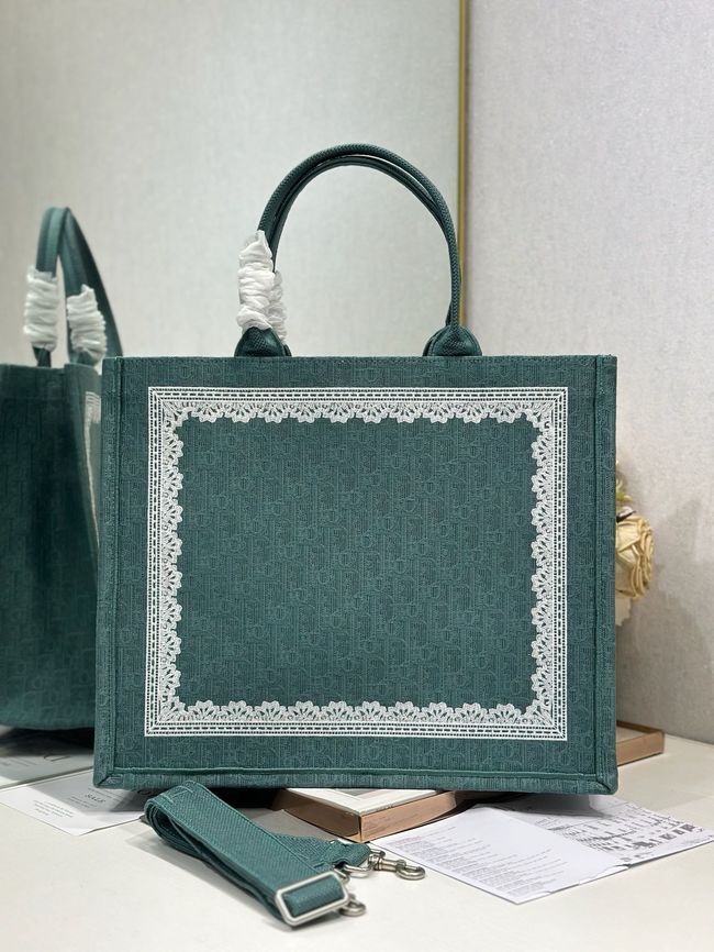 Large Dior Book Tote Cannage Embroidery M1349OEQ-5