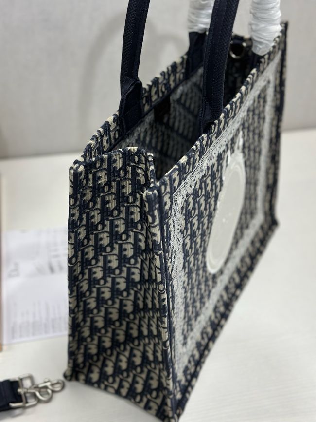 Large Dior Book Tote Cannage Embroidery M1349OEQ-7