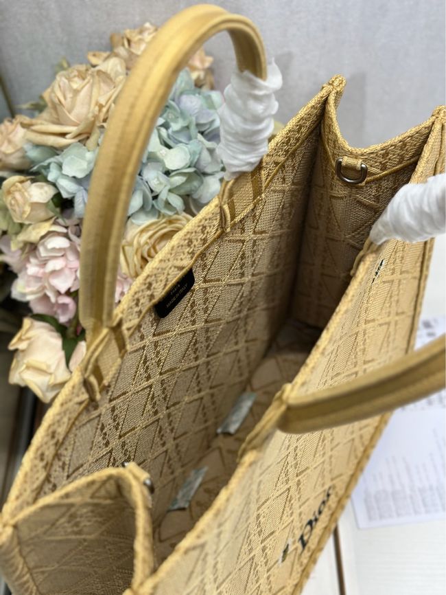 Large Dior Book Tote Cannage Embroidery M1349OEQ-8