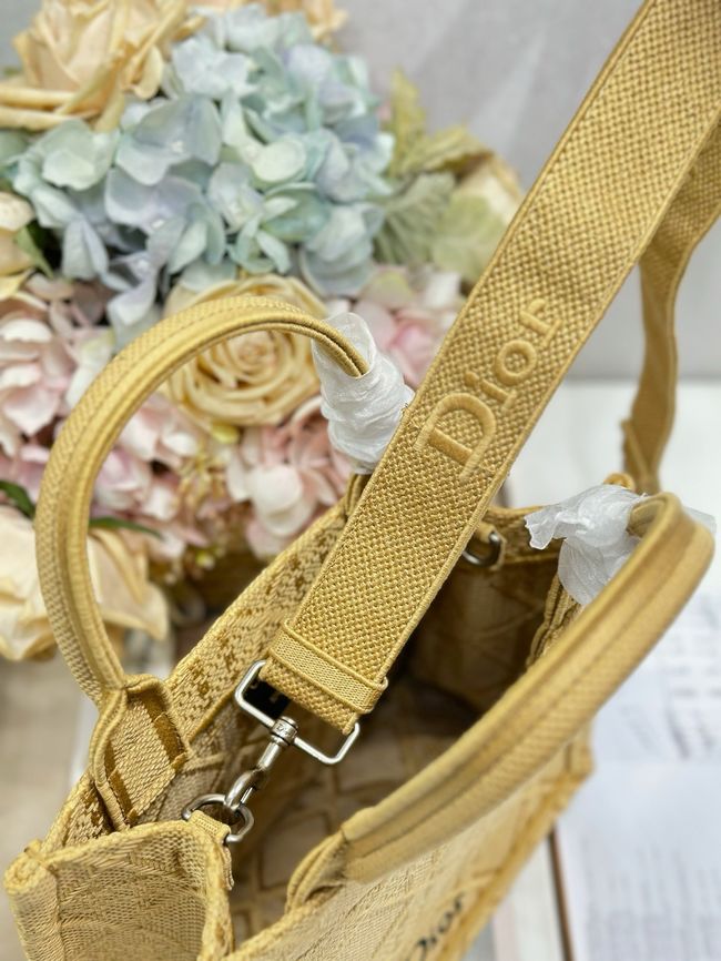 Small Dior Book Tote with Strap Embroidered M1404OE-6
