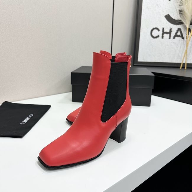 Chanel Mid-Calf Boots Shiny Calfskin 64243-5
