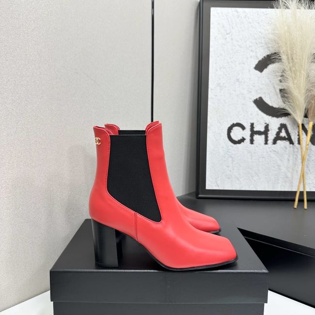 Chanel Mid-Calf Boots Shiny Calfskin 64243-5