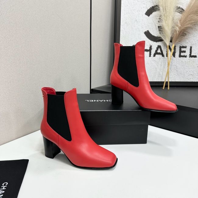 Chanel Mid-Calf Boots Shiny Calfskin 64243-5
