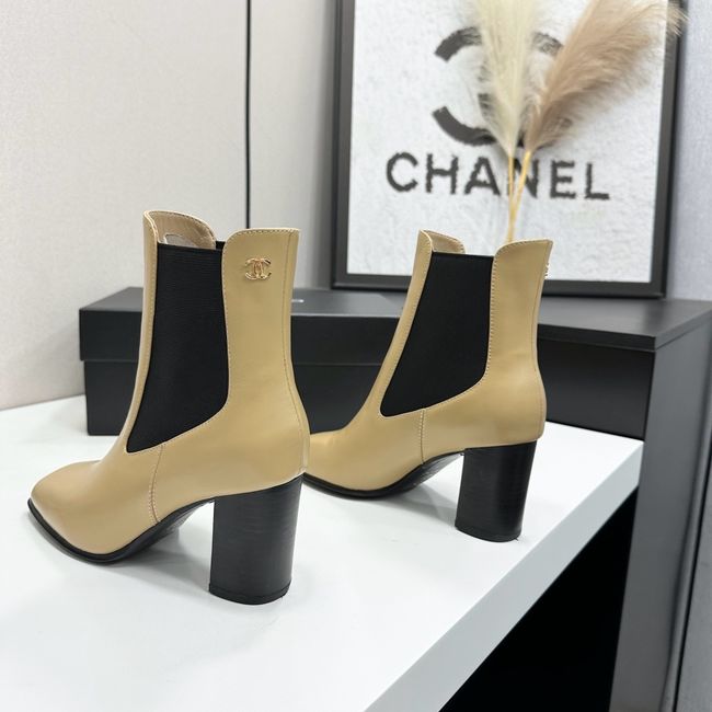 Chanel Mid-Calf Boots Shiny Calfskin 64243-6