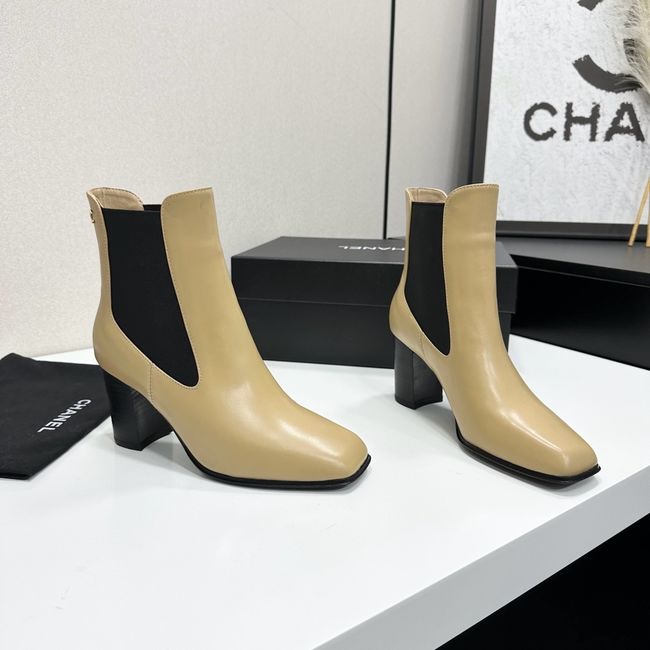 Chanel Mid-Calf Boots Shiny Calfskin 64243-6
