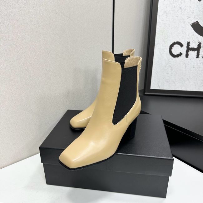 Chanel Mid-Calf Boots Shiny Calfskin 64243-6