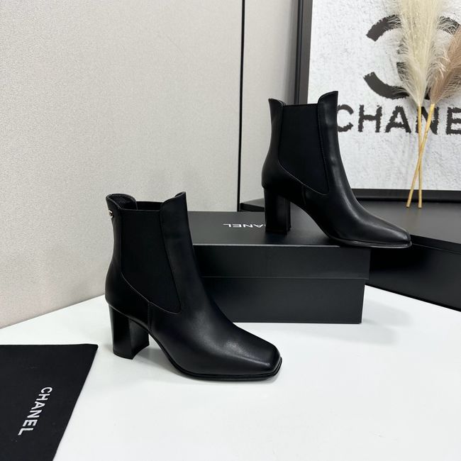 Chanel Mid-Calf Boots Shiny Calfskin 64243-7