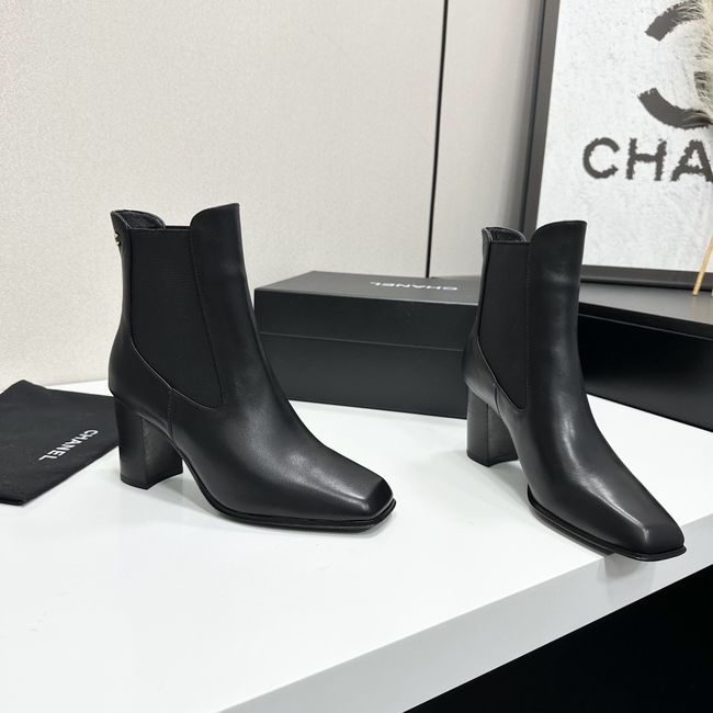 Chanel Mid-Calf Boots Shiny Calfskin 64243-7