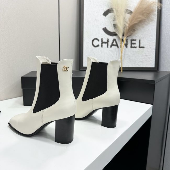 Chanel Mid-Calf Boots Shiny Calfskin 64243-8