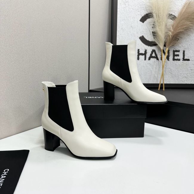 Chanel Mid-Calf Boots Shiny Calfskin 64243-8
