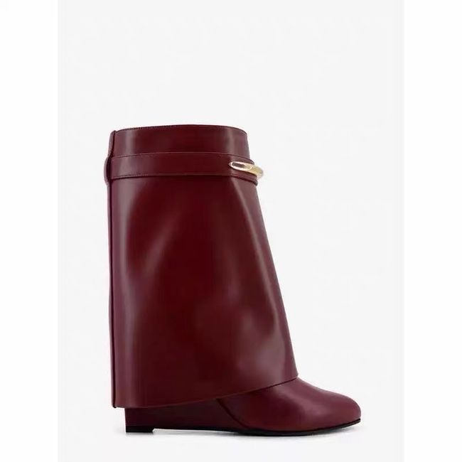 Givenchy Mid-Calf Boots Shiny Calfskin high heels 8.5CM 65260-4