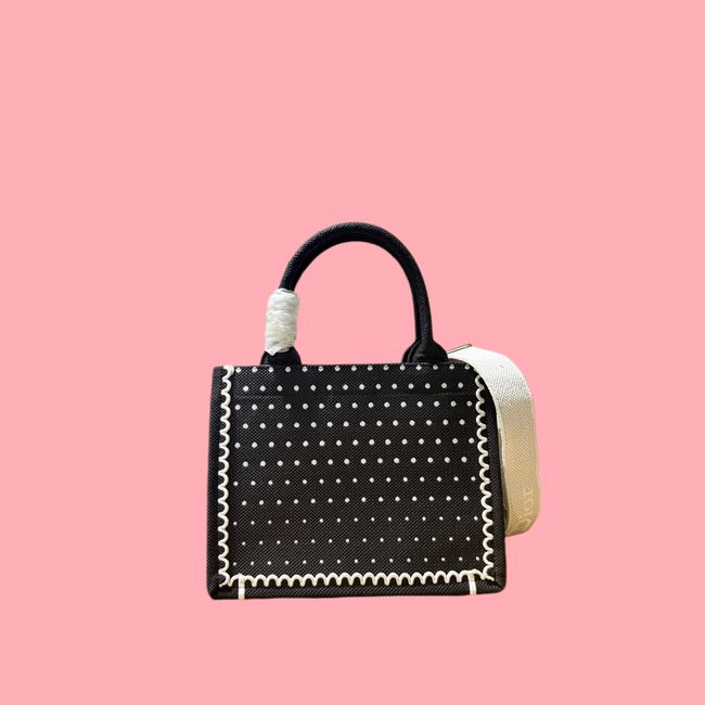 Small Dior Book Tote with Strap Embroidered M1404OE-9