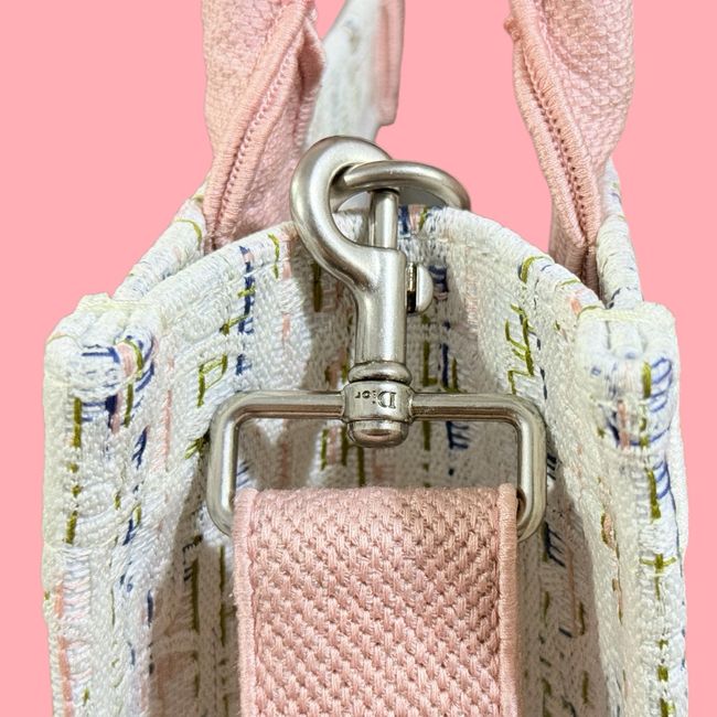 Small Dior Book Tote with Strap Embroidered M1404OE-12 Small Dior Book Tote with Strap Embroidered M1404OE-12