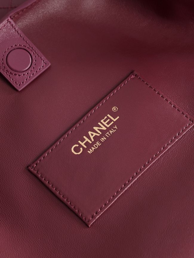 Chanel Calfskin Shoulder Bag AS6478 Burgundy