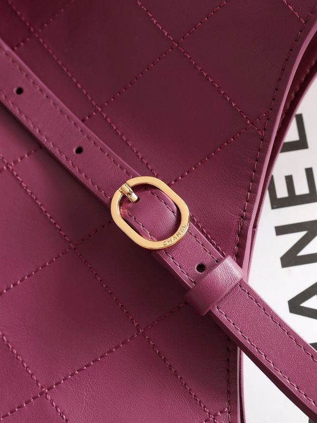 Chanel Calfskin Shoulder Bag AS6478 Burgundy