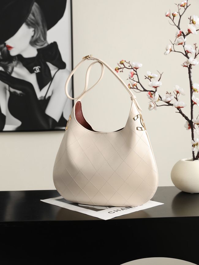 Chanel Calfskin Shoulder Bag AS6478 Ivory