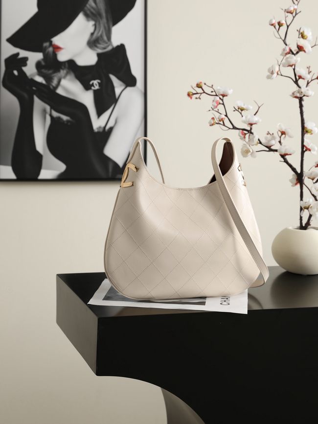 Chanel Calfskin Shoulder Bag AS6478 Ivory
