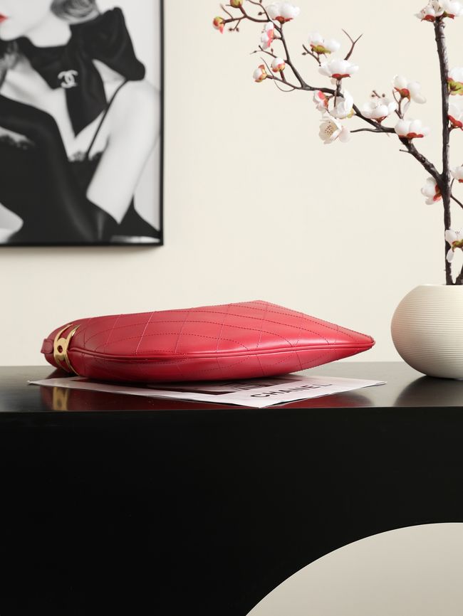Chanel Calfskin Shoulder Bag AS6478 red