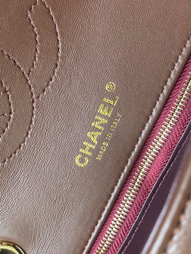 Chanel Flap Bag AS6497 Dark Brown Chanel Flap Bag AS6497 Dark Brown