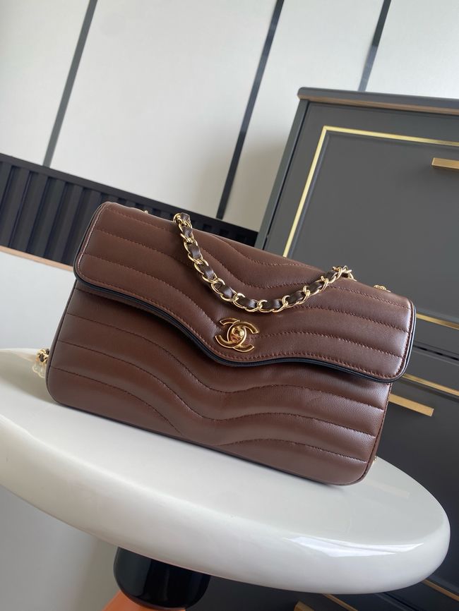 Chanel Flap Bag AS6497 Dark Brown Chanel Flap Bag AS6497 Dark Brown