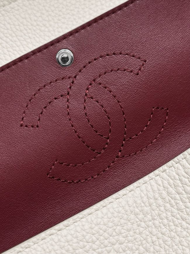 Chanel Mini Flap Bag AS6573 Ivory&Silver-Tone Metal Chanel Mini Flap Bag AS6573 Ivory&Silver-Tone Metal