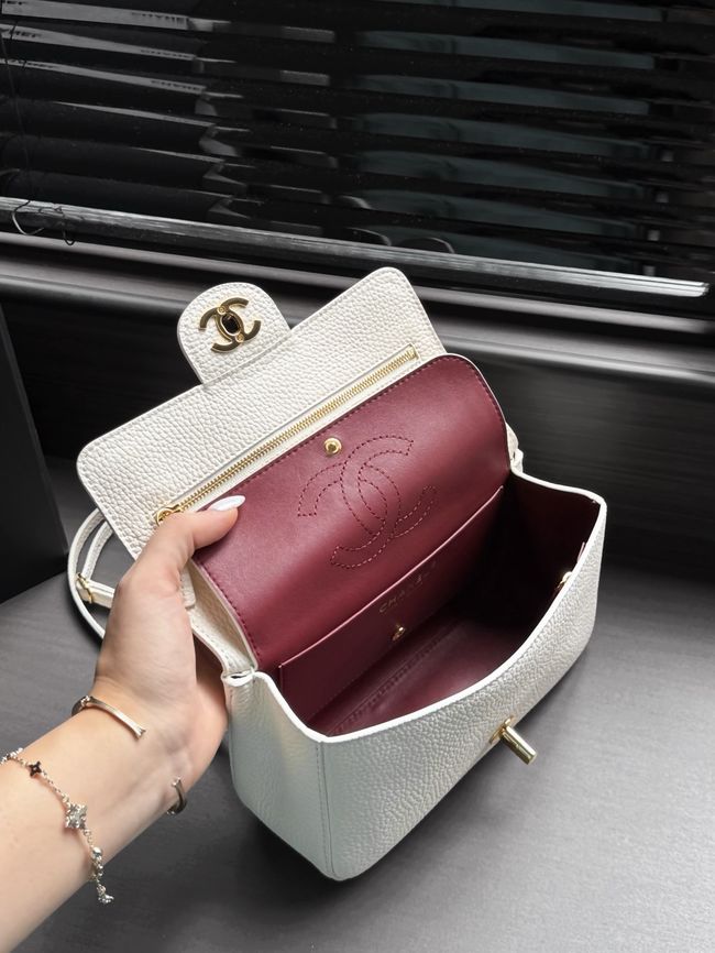 Chanel Mini Flap Bag AS6573 Ivory&gold-Tone Metal Chanel Mini Flap Bag AS6573 Ivory&gold-Tone Metal