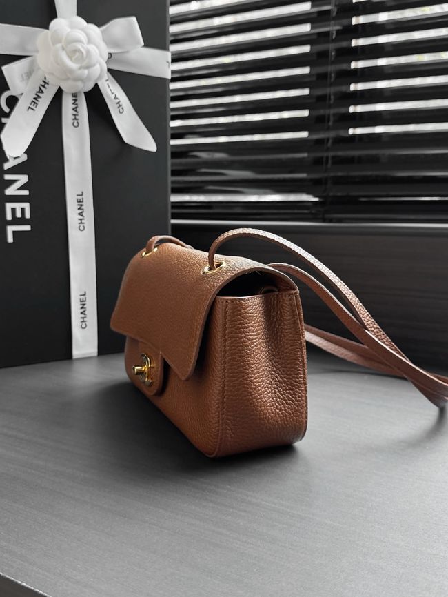 Chanel Mini Flap Bag AS6573 camel&gold-Tone Metal