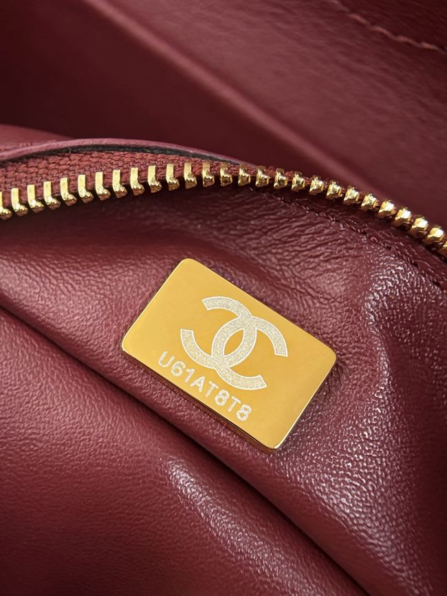 Chanel Mini Flap Bag AS6573 gray&gold-Tone Metal