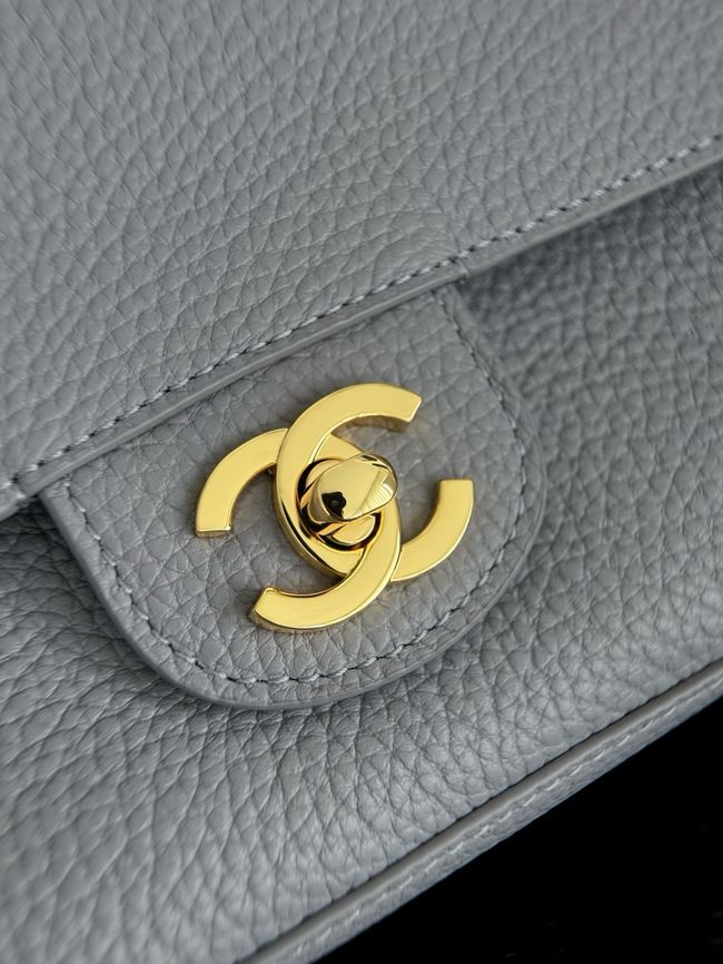 Chanel Mini Flap Bag AS6573 gray&gold-Tone Metal