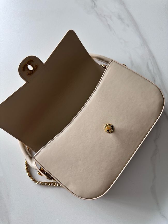 Chanel Mini Flap Bag with Top Handle AS6424 Ivory Chanel Mini Flap Bag with Top Handle AS6424 Ivory