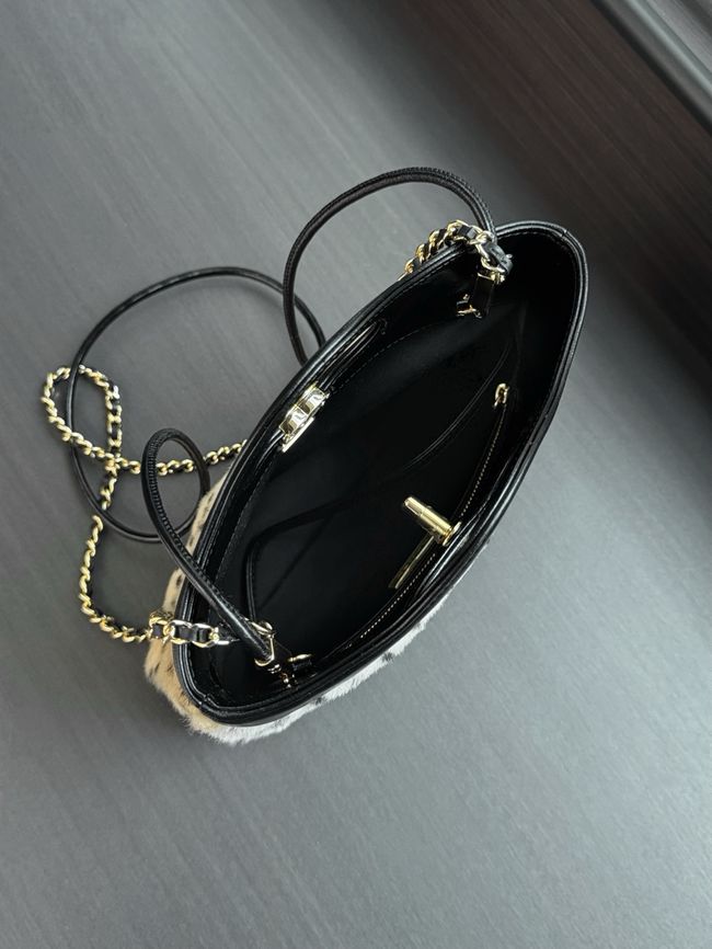 CHANEL 31 Mini Shopping Bag AS4133 Light Beige & Black