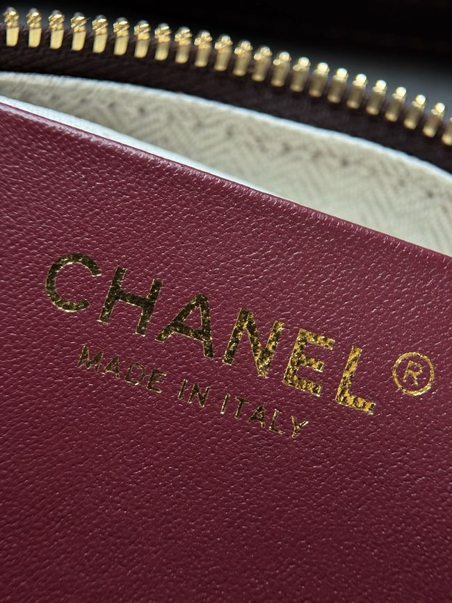 Chanel Clutch with Leather Strap AP5528 dark Coffee Chanel Clutch with Leather Strap AP5528 dark Coffee