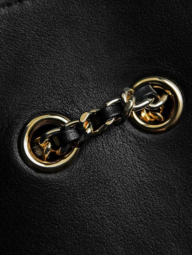 Chanel Small Shoulder Bag AS6427 black&denim blue