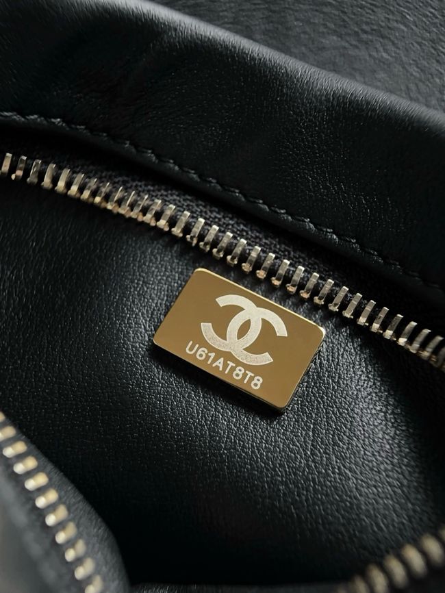 Chanel Small Shoulder Bag AS6427 black&denim blue
