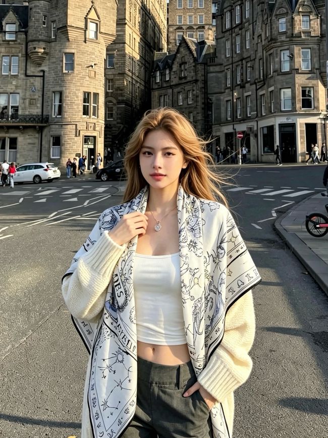 Dior Shawl Wool Silk and Cotton KY201-1