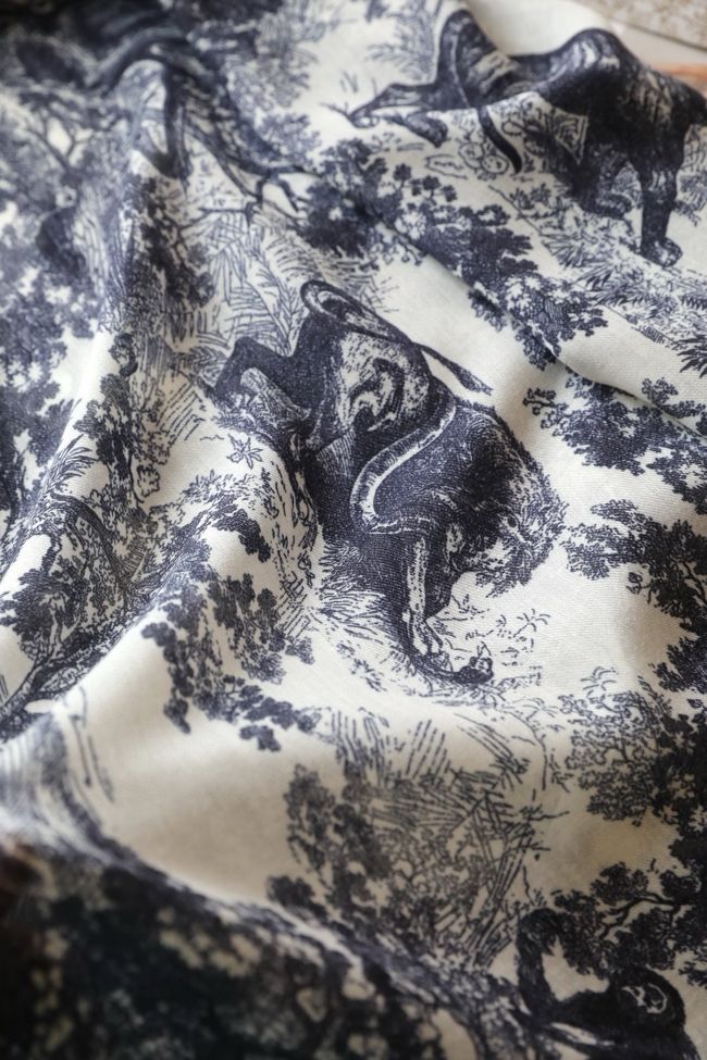 Dior Shawl Wool Silk and Cotton KY195