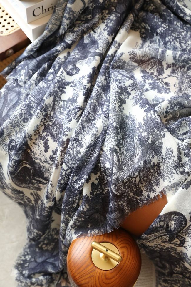 Dior Shawl Wool Silk and Cotton KY195