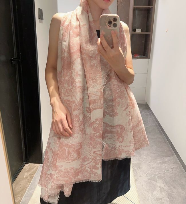 Dior Shawl Wool Silk and Cotton KY196