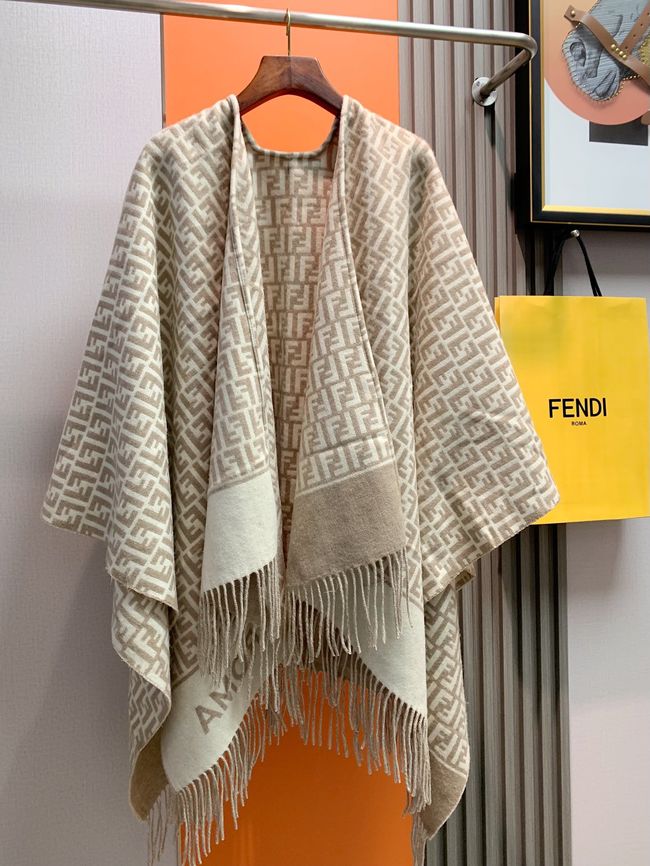 Fendi Shawl Wool Silk and Cotton 06389-2