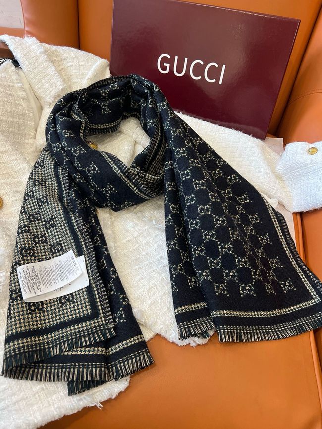 Gucci cashmere scarf 873732-4