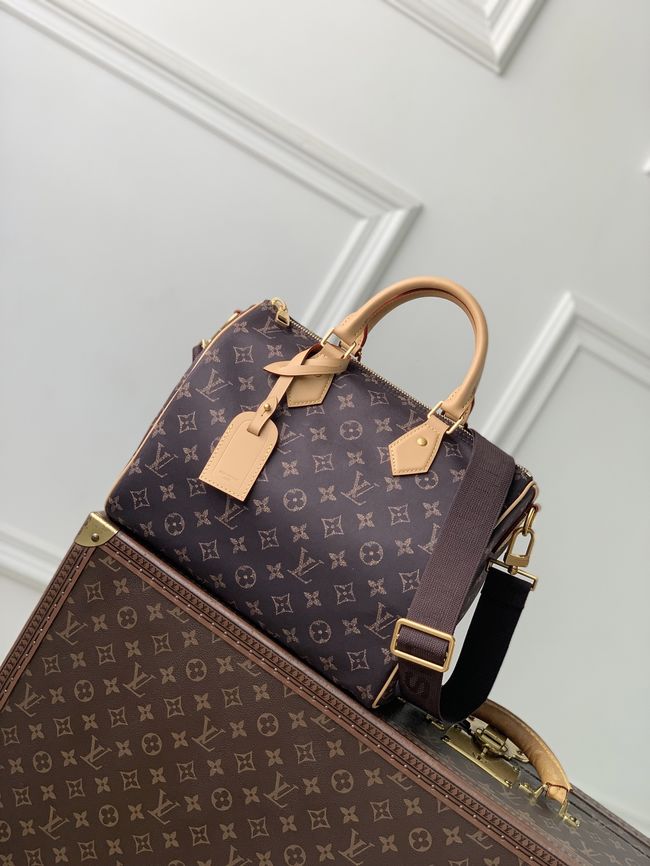 Louis Vuitton Speedy 30 Bandouliere Louis Vuitton Silk Tech M2A454 brown Louis Vuitton Speedy 30 Bandouliere Louis Vuitton Silk Tech M2A454 brown