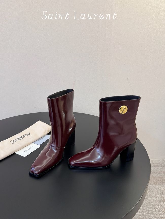 Saint Laurent boots in smooth leather 65282-3