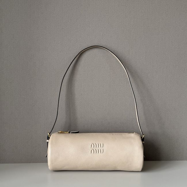 MIUMIU Tote Shoulder Handbag Velvet 5NE851 Ivory MIUMIU Tote Shoulder Handbag Velvet 5NE851 Ivory